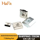 T-образная гайка M3 M4 M5 M6 M8 M10, Т-образная, для крепления алюминиевого профиля, 2020 3030 4040, 10 шт.