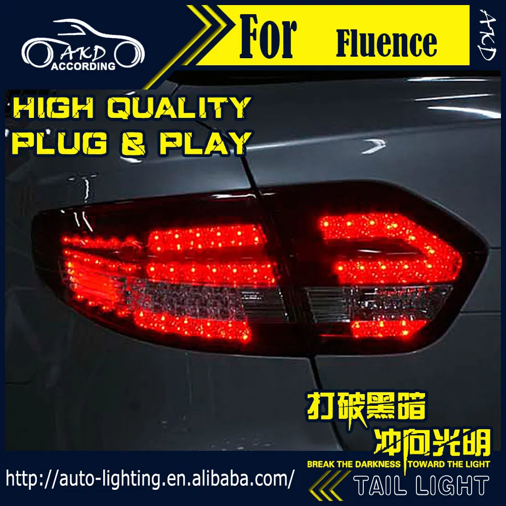 АКД стайлинга автомобилей хвост лампа для Renault Fluence светильник s SM3 светодиодный