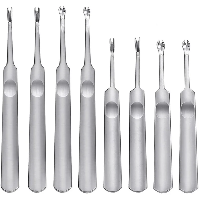 

Ручные кожаные кромки Skiving DIY ремесленные инструменты, кожаные канавки инструмент для резьбы по коже работы (8 шт)