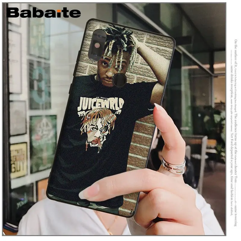 Babaite Juice WRLD TPU Soft Silicone Phone Case Cover for Redmi 5 plus Note 5 Note 4 4X Xiaomi MI 6 8 8SE Mobile Cover