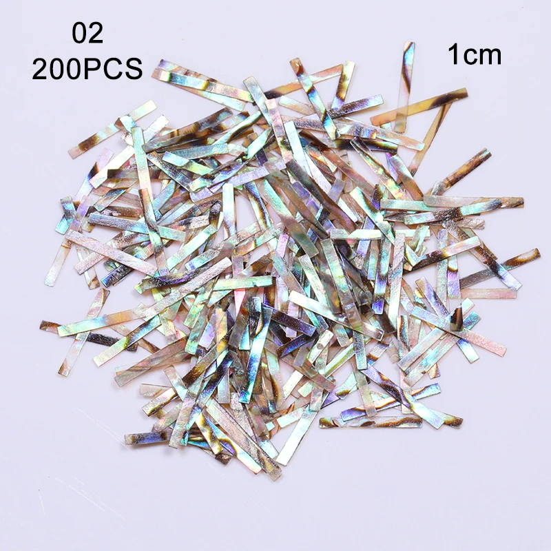 Shells Slice 02 BORN PRETTY 3D украшения ногтей Хамелеон Нерегулярные Камни Острый Нижний горный хрусталь смешанные Размеры 3D Книги по искусству украшения в колеса - Цвет: Shells Slice 02