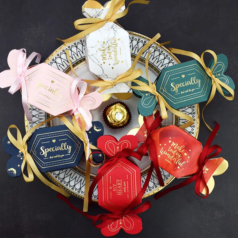 

Wedding Candy Box Candy Packaging Box Wedding Supplies Vibrato Sen Exquisite Creative Wedding Candy Box Ins Wind Paper Box