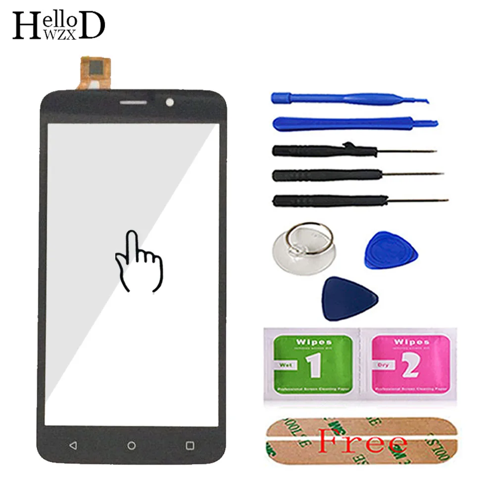 

Touch Screen For Fly FS508 Cirrus 6 FS508 Touch Screen Touchscreen Digitizer Panel Sensor 5'' Mobile Front Glass Adhesive