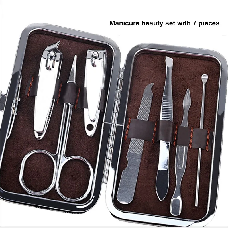 

Набор для маникюра и педикюра, из нержавеющей стали, 7 шт./компл.