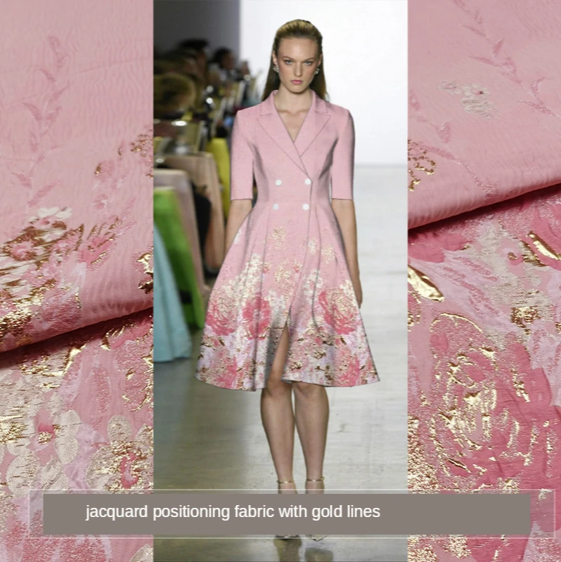 

145*115 см Европейское роскошное изящное жаккардовое платье, ткань, платье, ветровка, Брендовое позиционирование, ткань