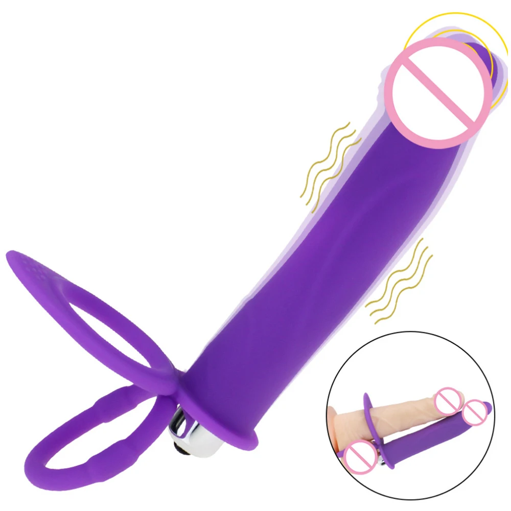 10 скоростей двойной вибратор Секс игрушки пенис страпон ремешок для вибратора