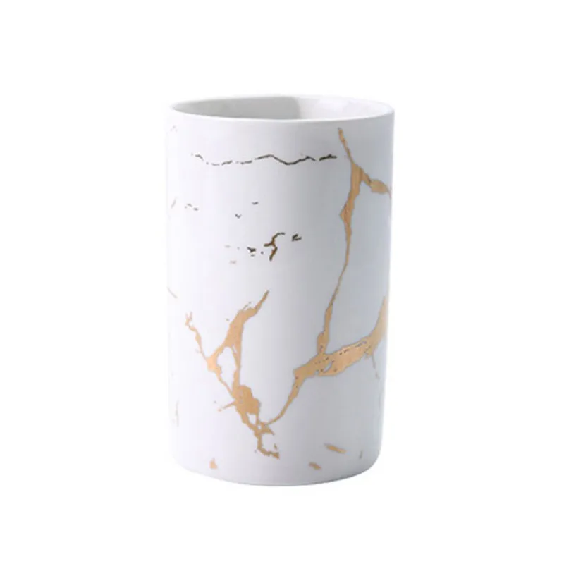 

Creative Gold Marble Ceramic Cup Couple Coffee Milk Cup Kitchen Accessories Valentine's Day Present Gift