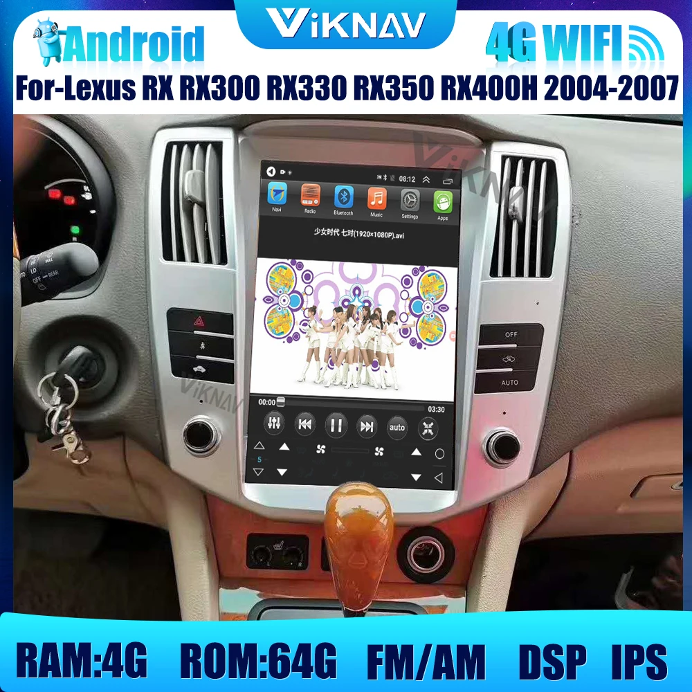 

Android car GPS navigation For Lexus RX RX300 RX330 RX350 RX400H 2004 2005 2006 2007 car radio player multimedia player 2din