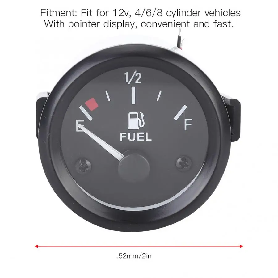 Автомобильный индикатор уровня топлива 52 мм с указателем подходит для цилиндров