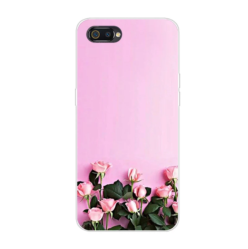 Оранжевый Чехол Realme C2 Realme C2, чехол 6,1, мягкий силиконовый чехол из ТПУ с рисунком для телефона OPPO Realme C2 C 2 RealmeC2 RMX1941 - Цвет: Оранжевый