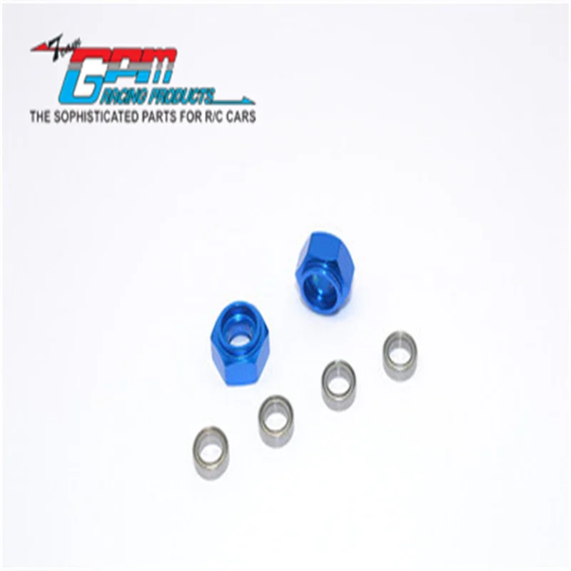 Алюминиевый адаптер GPM для переднего колеса с подшипником, набор из 2 шт. для обновления TAMIYA DT03 RC