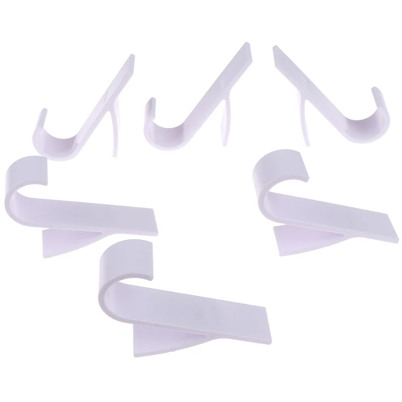 6 шт. белый домашний кухонный душевой крючок для полотенец пластиковая вешалка