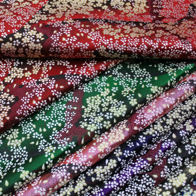 Шелковая жаккардовая ткань в японском стиле Чонсам и кимоно декоративная | Дом