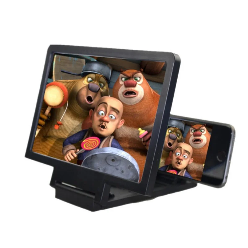 Портативный 3D увеличительное стекло для телефона Экран мобильное видео