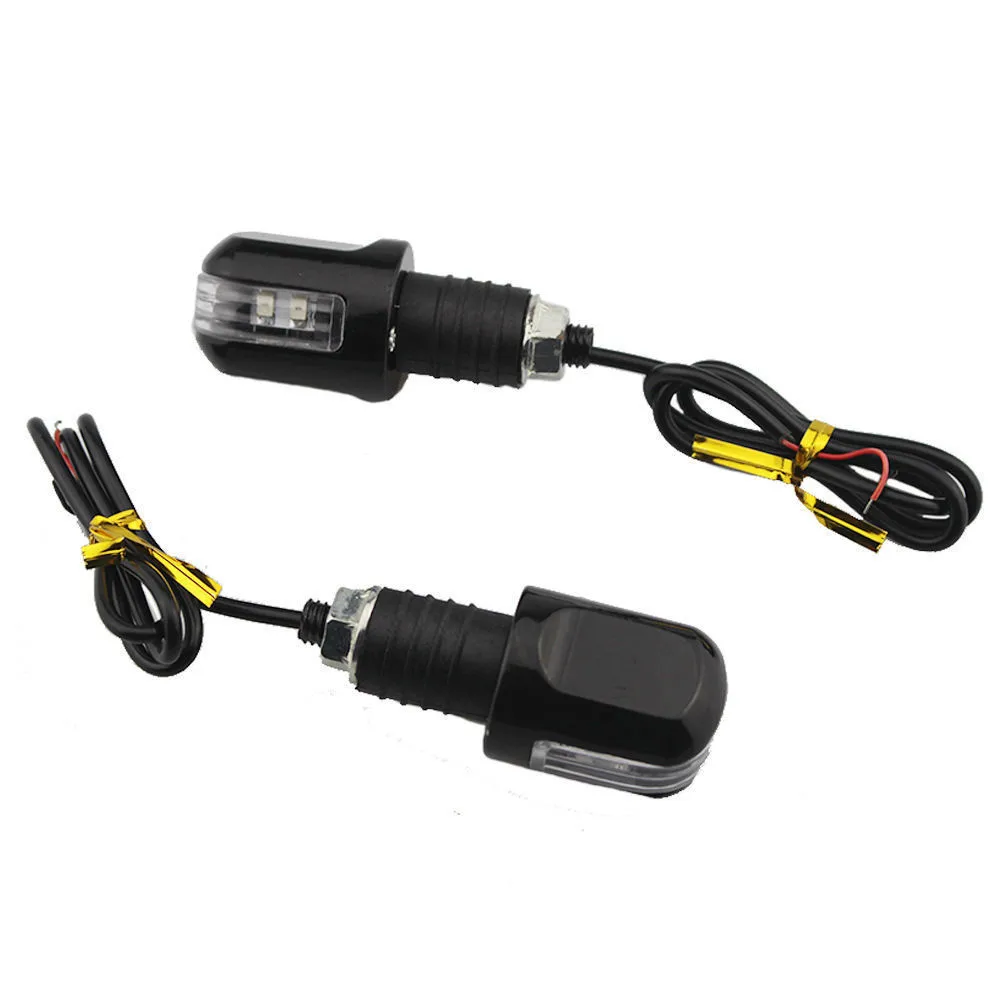 

Newest 22mm 7/8'' Handle Bar End 6LED Turn Signal Indicator Amber Light Cool