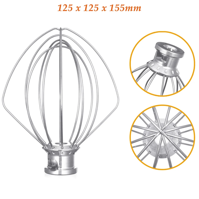 Проволочный миксер из нержавеющей стали для Kitchenaid K45Ww 9704329 мукомольный торт