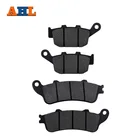 2 пары передних и задних тормозных колодок для мотоцикла, для HONDA FES125 FES 150 345 Pantheon FES 250 Y25 foressight Black