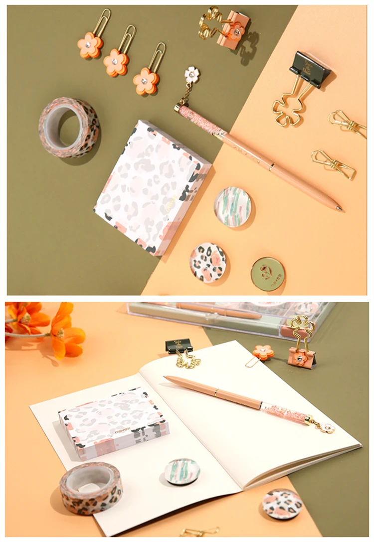 Леопардовый подарочный набор канцелярских принадлежностей креативные офисные