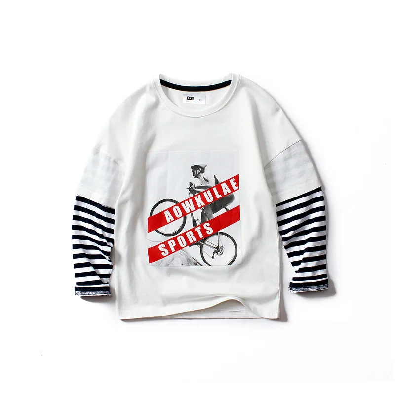 Футболка для мальчиков детская одежда детские футболки с длинными рукавами