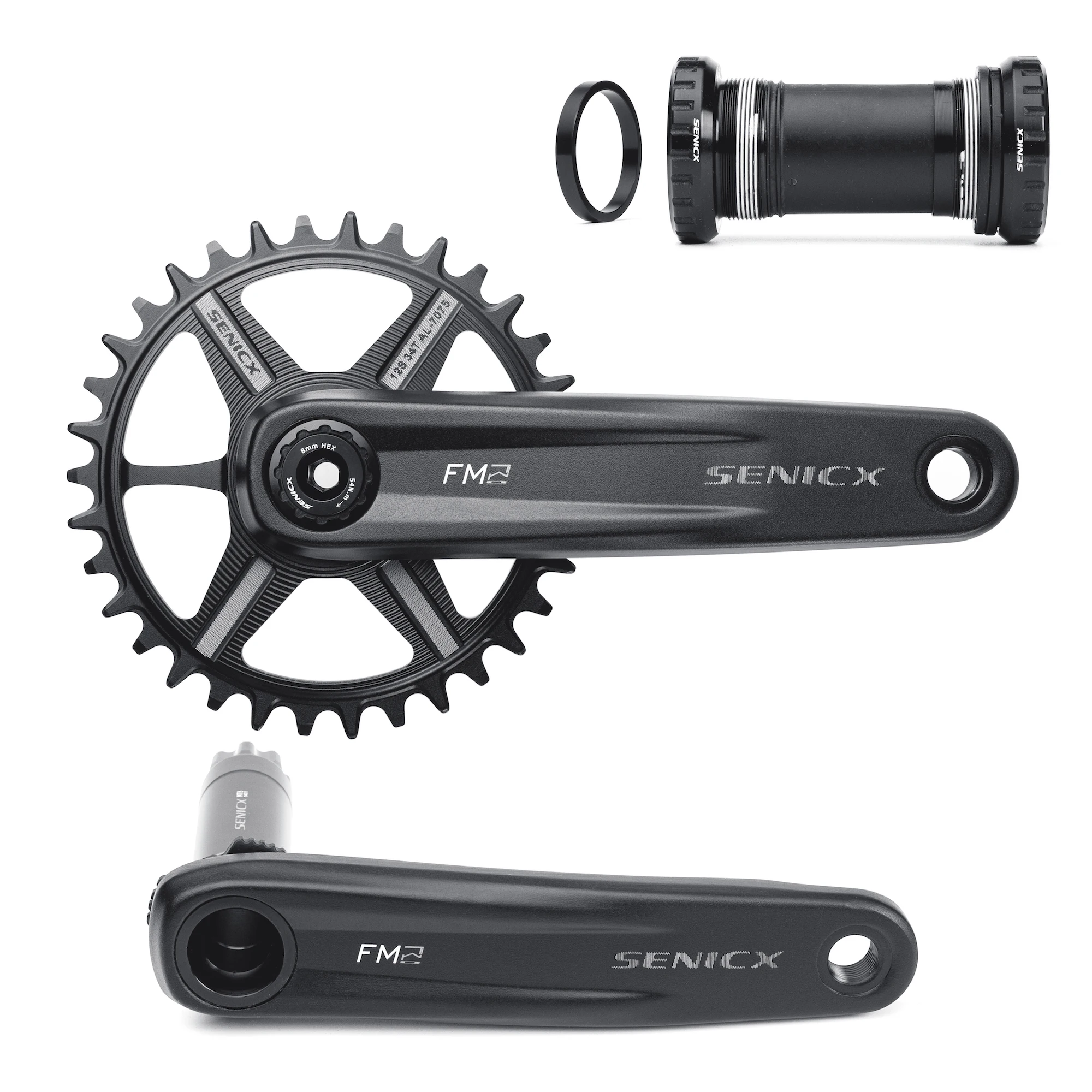 SENSAH HARDROCK 1 x 10 11 12 Speed Boost Crankset Eagle Tooth for MTB XC/TR/DH/FR 165/170 / 175mm 34T BSA Chainset | Спорт и