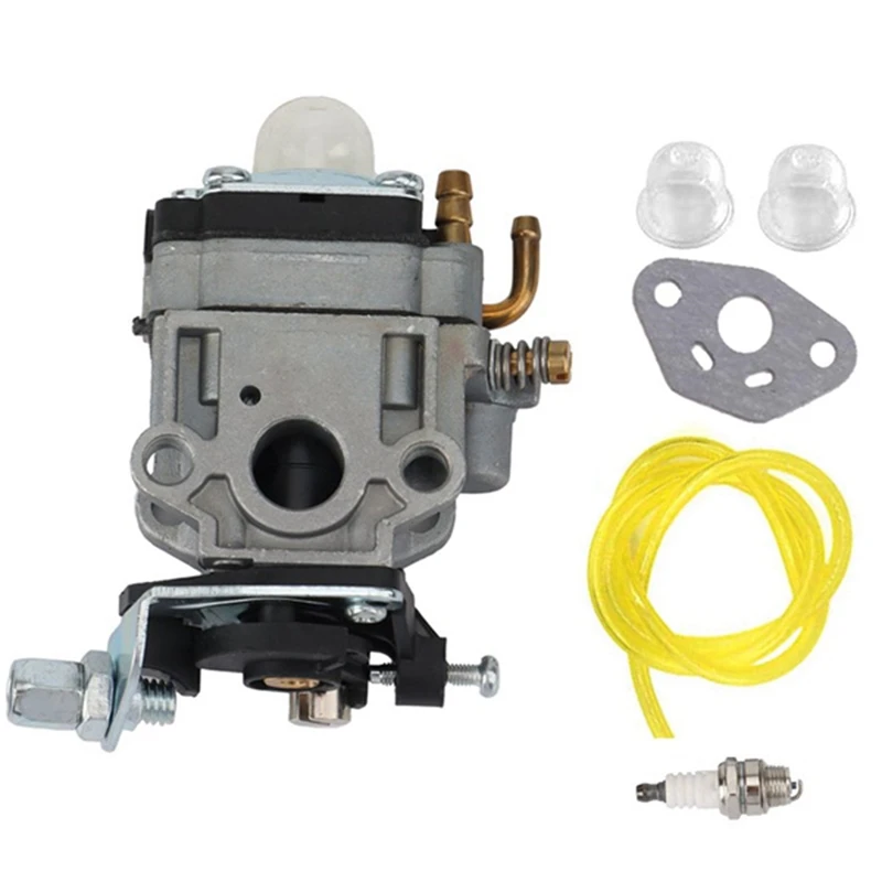 

10mm Carburetor Carb Kits Replacement Fit for Weedeater 1E34F 1E36F TU26 TL26 Brush Cutter 26Cc 33Cc Fuel Hose Replace