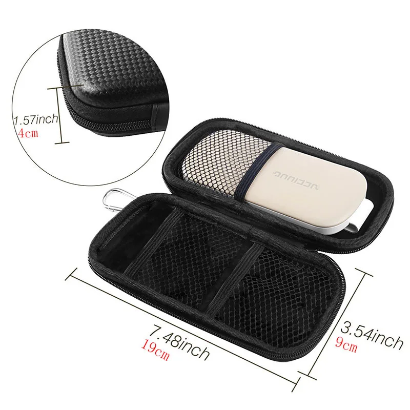 Мини Тонкий чехол Маленькая кожаная сумка на молнии для переноски набор