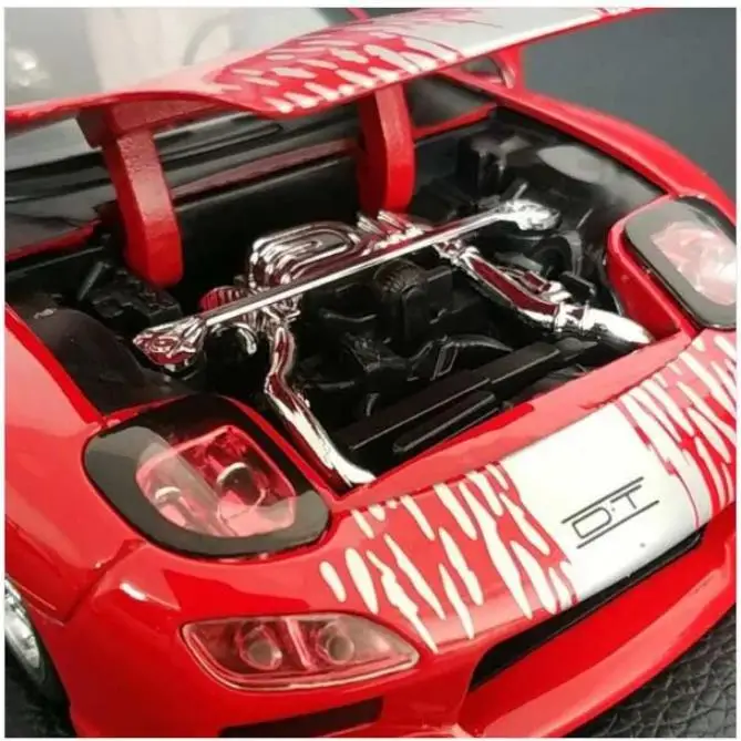 1:24 Mazda RX7 модель автомобиля из сплава, высокая имитация ралли гоночный спортивный автомобиль игрушка, скользящая функция модель автомобиля