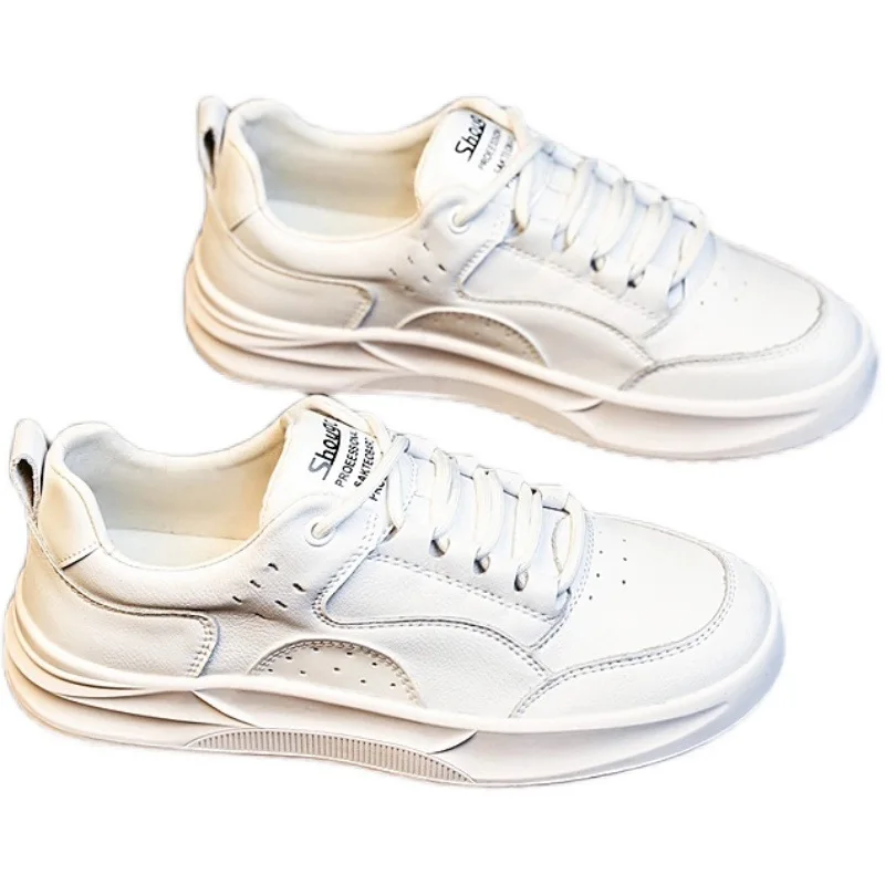 

2021 New Real Soft Leather White Shoes Women Spring and Summer Thin Casual Spring and Autumn Flat Bottom Shoes Single Shoes
