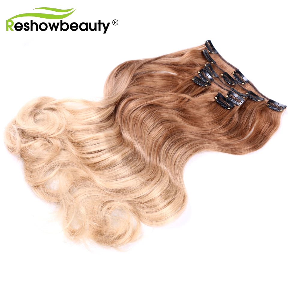 Накладные волосы на застежке Follow Me парик заколки для волос трессы 130 г Длинные