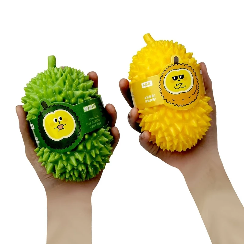 

1Set Squeeze Fruit Durian Fidget Miniature Novelty Realistic Durian Prank Trick Toy with Memory Bounce Anti-Anxiety Toy