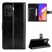 for oppo a94 4g folding phone case universal oppo f19 pro leather button business retreat wallet case super anti falling