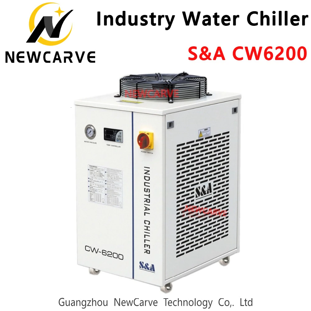 Промышленный охладитель воды S &amp A CW6200 мощность 5100 Вт для CO2 лазерной машины