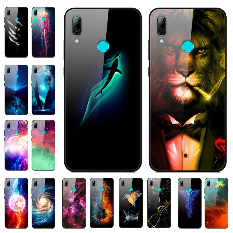 

For Huawei Honor 10 Lite Case Tempered Glass Cover on For Huawei Honor 10i Silicone Phone Cases Honor10 Shockproof Coque Fundas