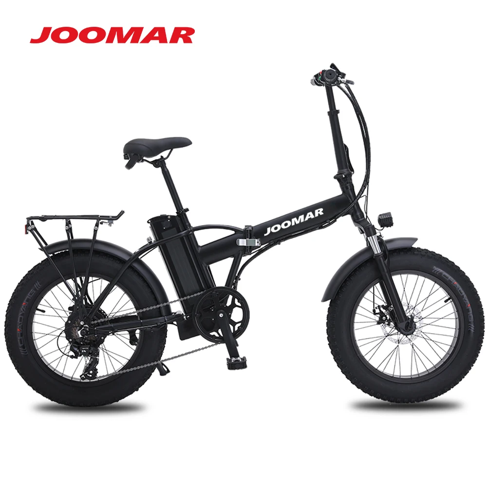 Günstig JOOMAR 500W Ebike Elektrische Fahrrad Klapp Fahrrad Im Freien Radfahren Faltbare 4,0 Fett Reifen MTB Männer Strand Schnee Mountainbike JM20 Plus