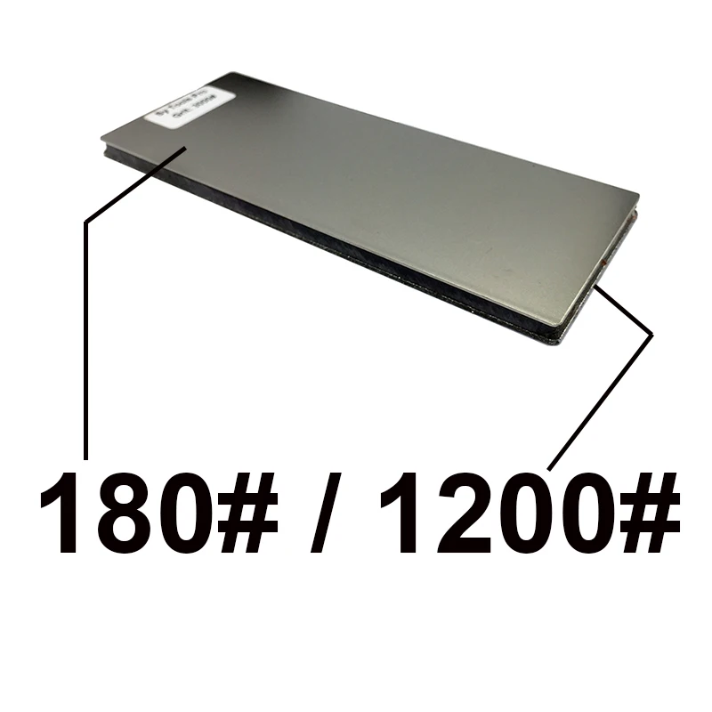 180 add 1200 80-3000 зернистость " двухсторонний Алмазный точильный камень бар точильный камень Полировочный блок точилка для ножей деревянная Нескользящая основа - Color: 180 add 1200
