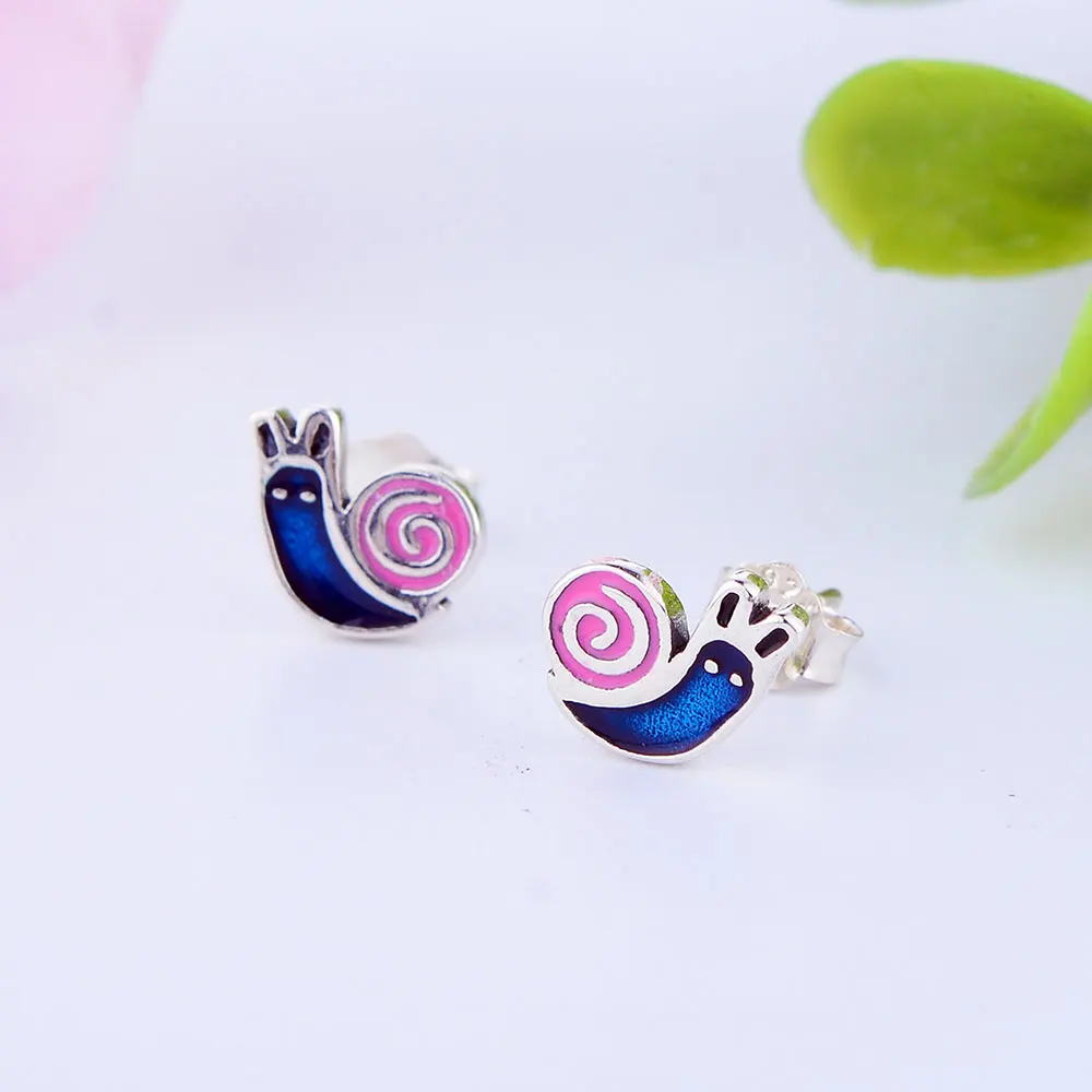 Женские серьги гвоздики из серебра 2019 пробы с животными|Серьги-гвоздики| |