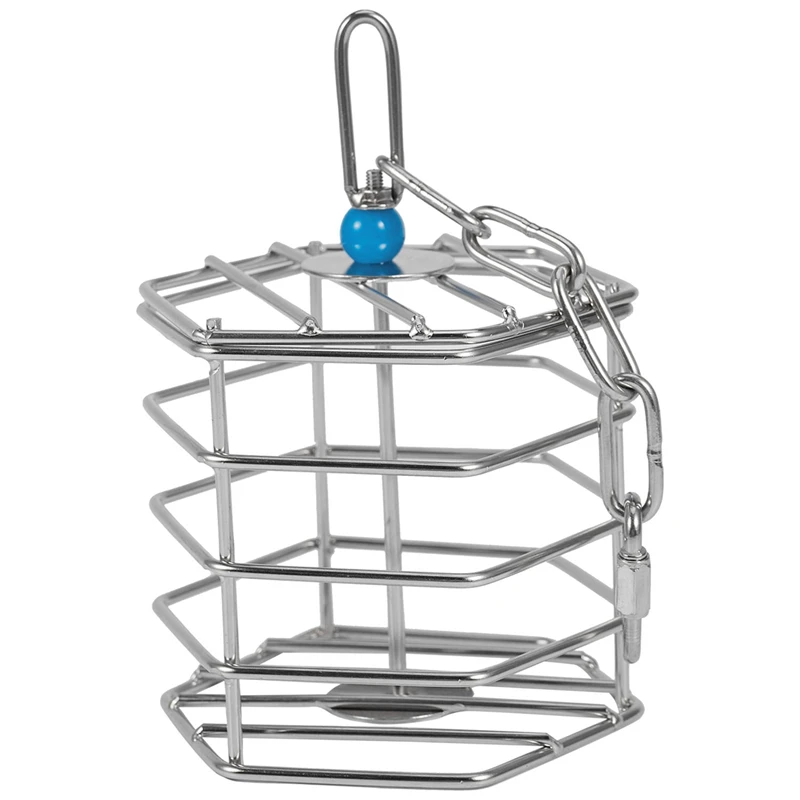 

Pet Bird Parrot Squirrel Bold Stainless Steel Food Hanging Cage Foraging Toys Macaw Cockatoo Hunt Feeder Entertainment Toys