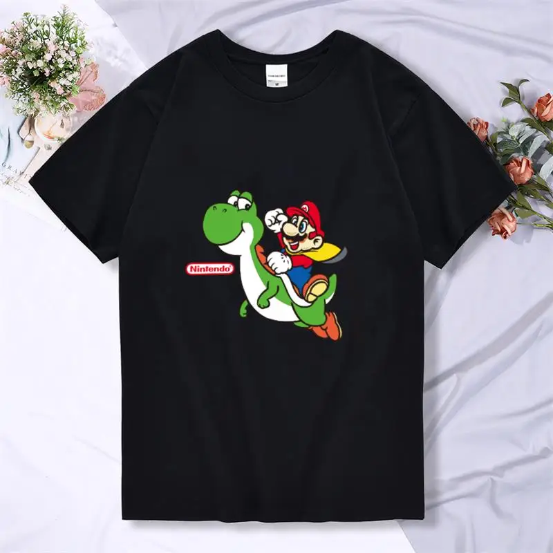 

Summer Kid New Harajuku style Classic Games Super Mario t shirt Boy Girl Mario Bros print t-shirts Children Hip Hop tshirt