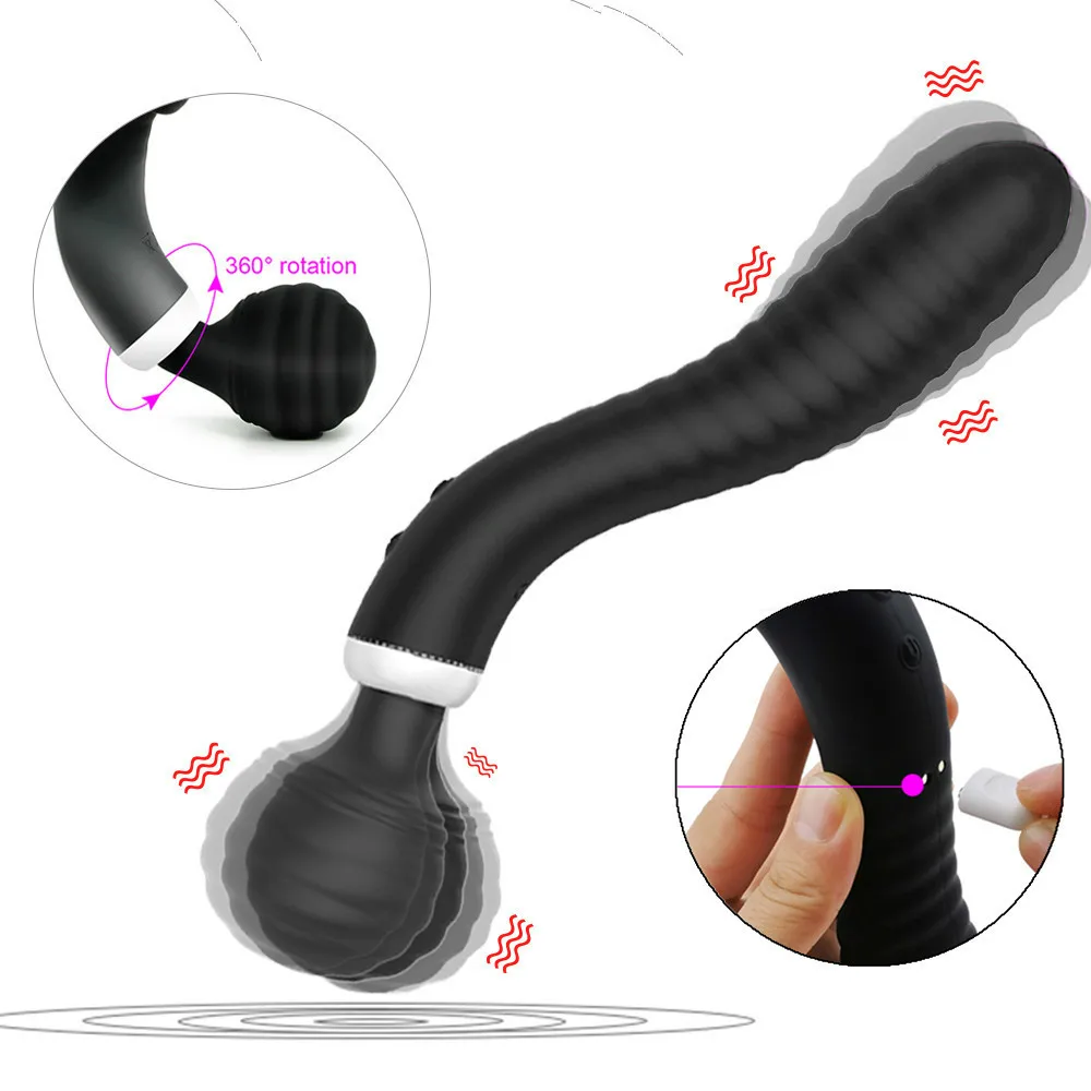 Зубная щетка с двумя головками Вибратор Секс игрушки 10 скоростей мощный большой