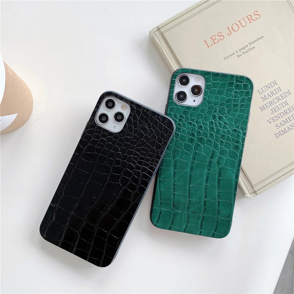 Retro Crocodile Leopard Snake Zebra Pattern Texture PU Leather Cases For iPhone 14 13 12 11 Pro XS MAX XR X 7 8 Plus SE 20 Cover