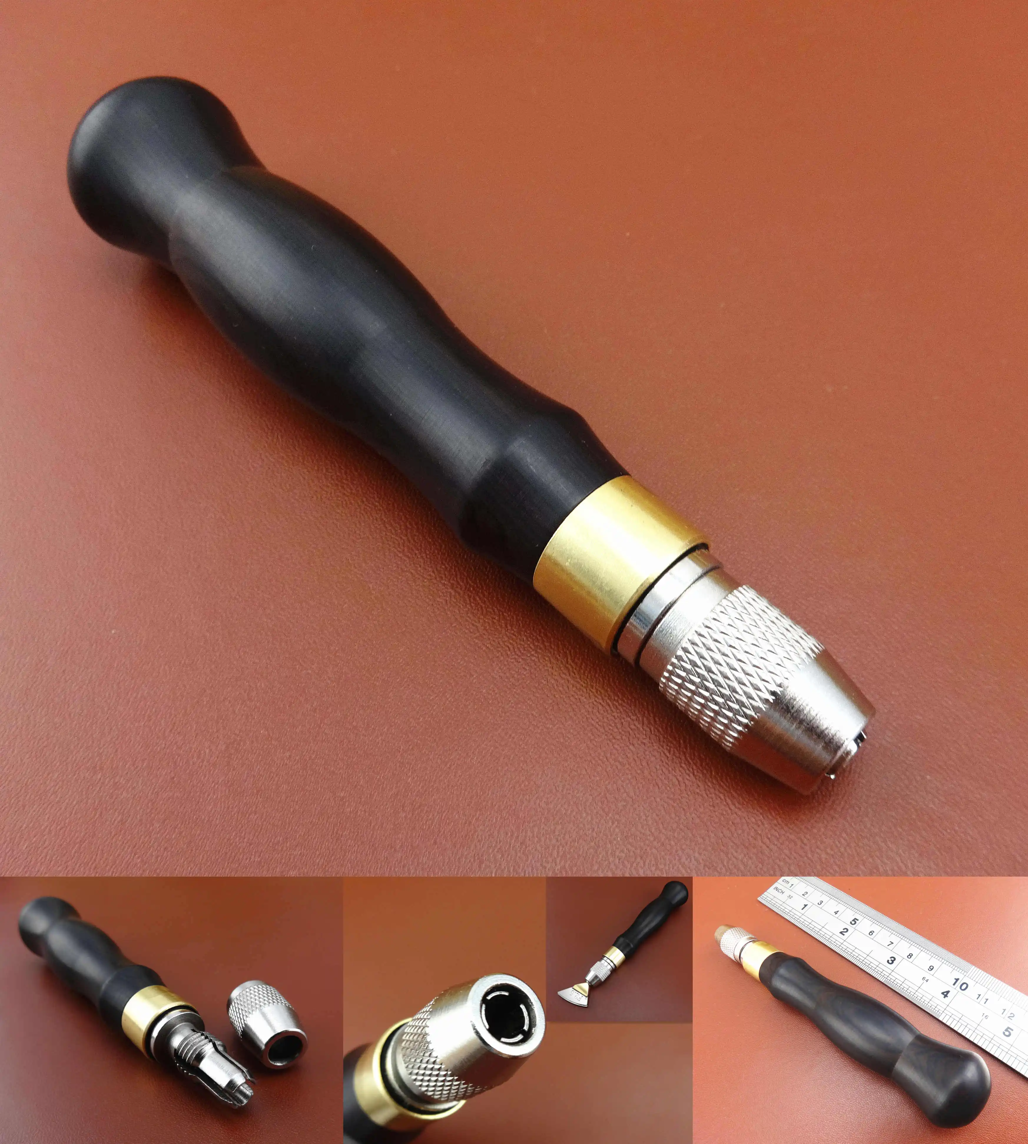 8 видов кожевенное ремесло латунная кромка сгибание канавка Электрический