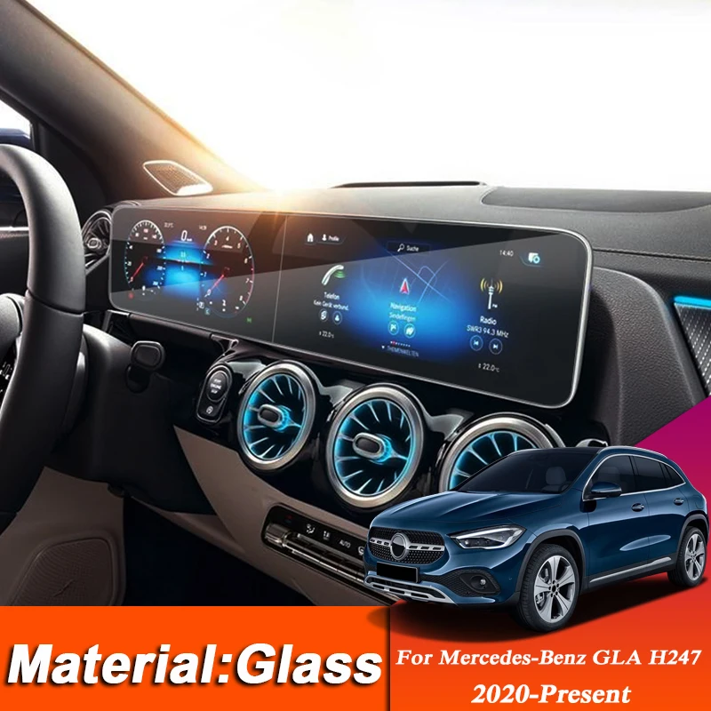 

Стайлинг автомобиля Приборная панель GPS Навигация экран стекло защитная пленка наклейка для Mercedes-Benz GLA класса H247 управление ЖК-экраном