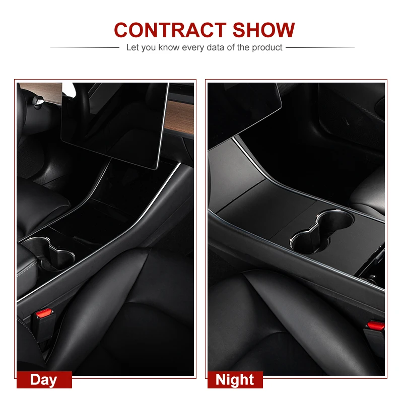 vxvb For Tesla Model 3 2020 Accessories Upgraded Car Styling Protection Film 3pcs Central Console Panel Sticker Model3 | Автомобили и