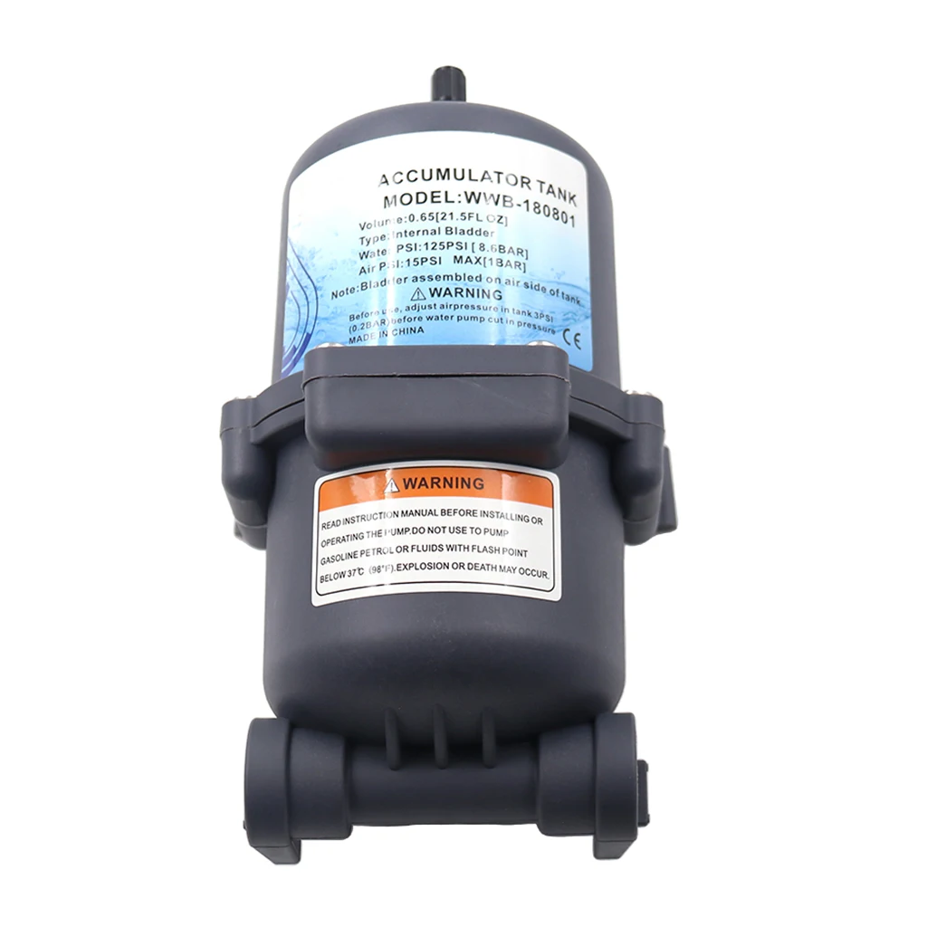 

Marine RV Water Accumulator Tank Boat Water Pump Pressure Accumulator 0.75 L