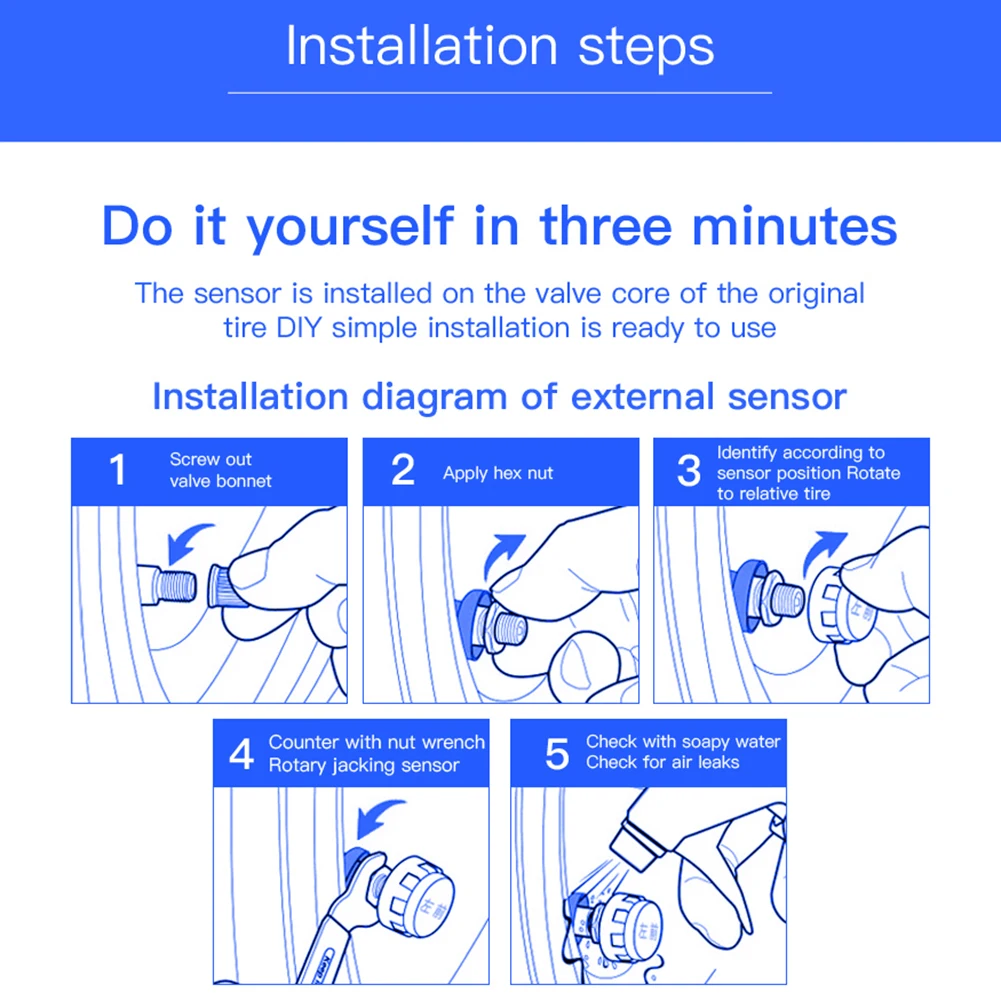 

Solar LCD Motorcycle TPMS with Time Display IP65 Waterproof Tire Pressure Tyre Temperature Alarm Monitoring System for Motorbike