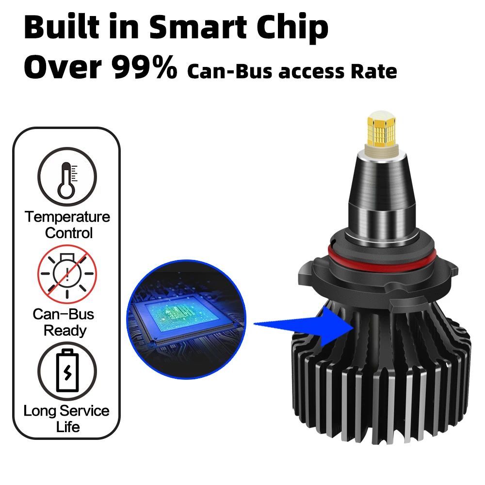 Диод светодиодный светильник для автомобиля фары лампы H7 9005 HB3 9006 HB4 H8 H9 H11