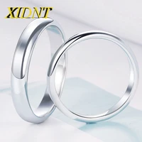 xidnt 46mm fashion simple customized titanium steel men and women couples wedding rings engagement jewelry valentine day gift