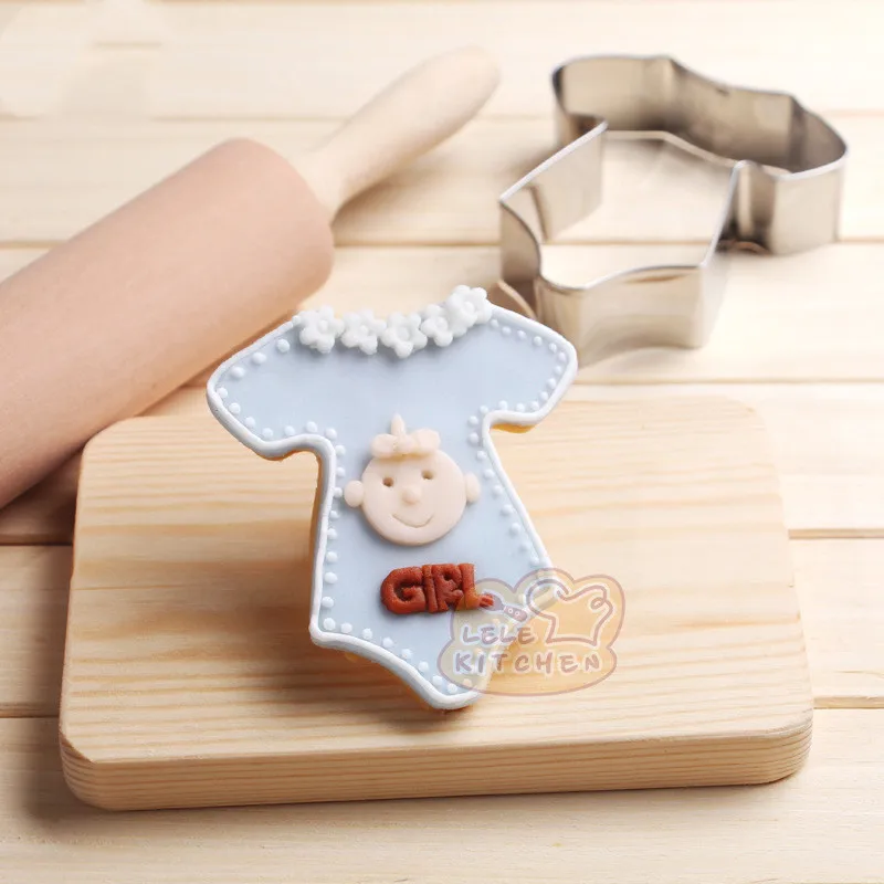 DIY детский душ Печенье Шоколадный Нож Форма детская бутылка Bib бисквит Фондант