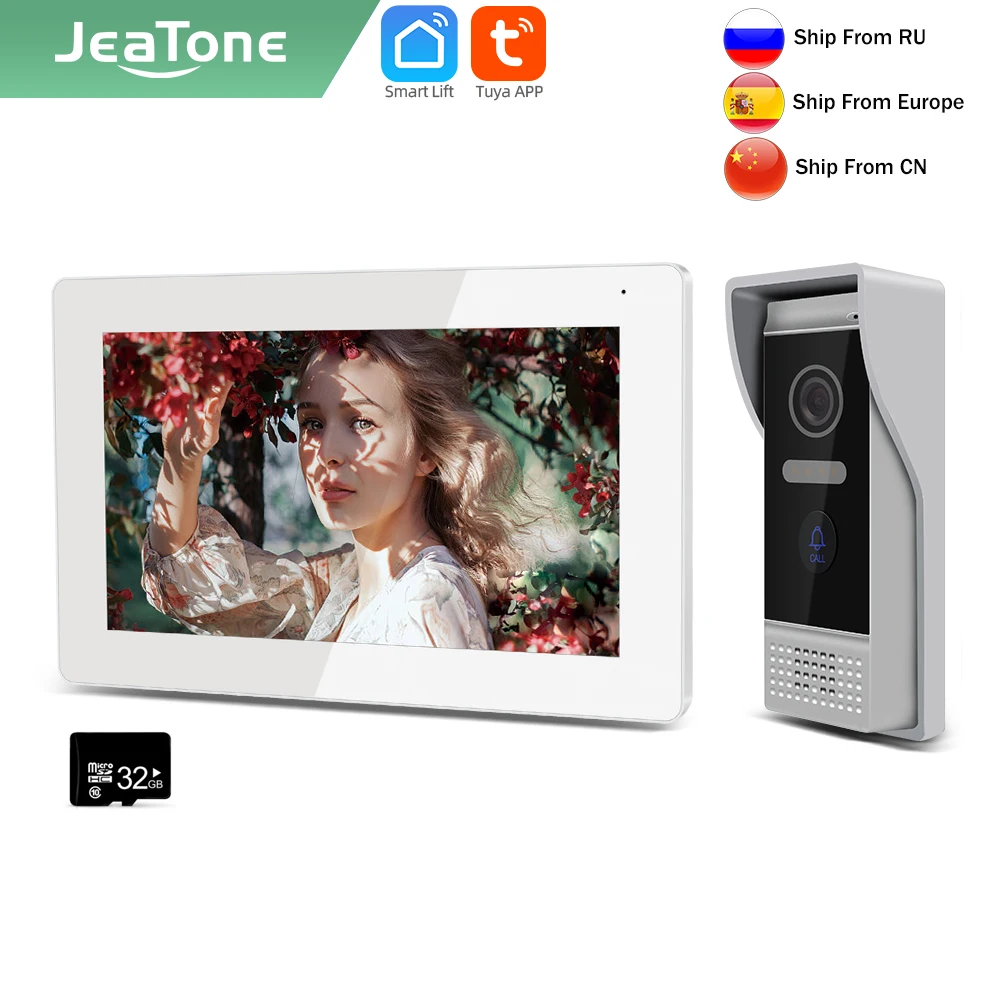 Видеодомофон Jeatone для умного дома 7 дюймовый IP видеодомофон с поддержкой Wi Fi AHD