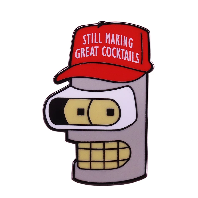 Bender combat robot for President Pin future world adventure gift | Украшения и аксессуары